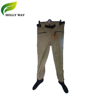 3-layer lightweight fishing waist waders with neoprene socks